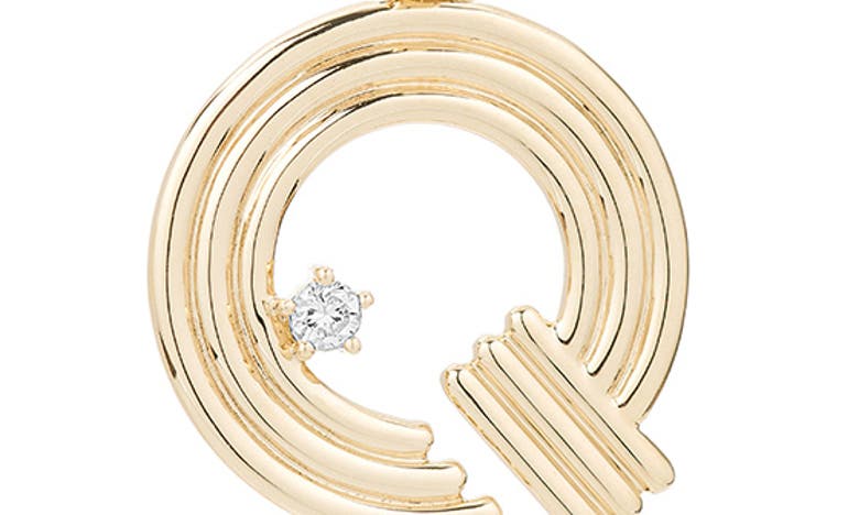 ADINA REYTER ADINA REYTER GROOVY INITIAL DIAMOND PENDANT CHARM
