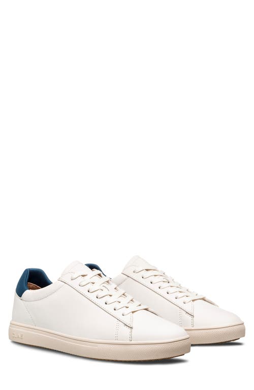 CLAE Bradley Sneaker in Off-White Leather Ocean