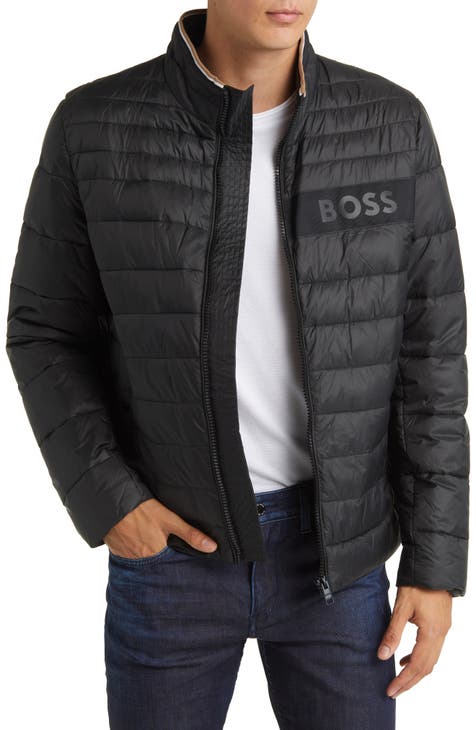 Boss by Hugo Boss Men's Relaxed-Fit Leather Jacket