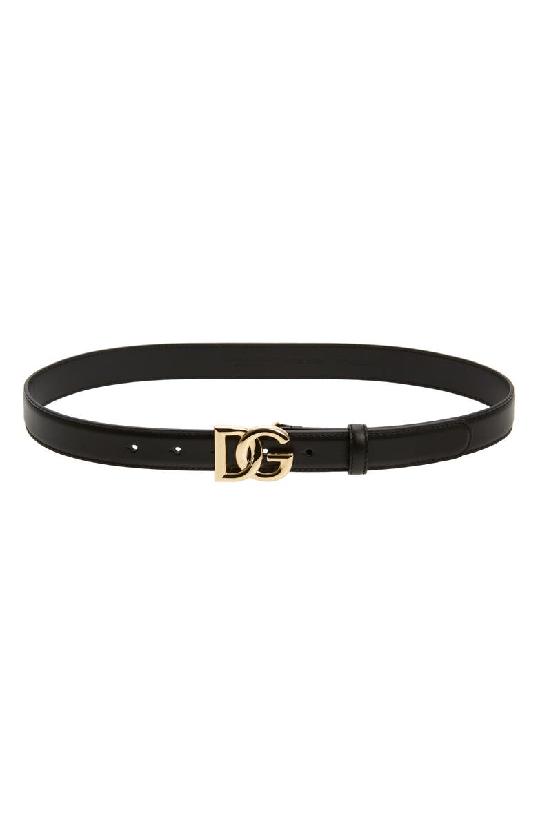 Dolce&Gabbana DG Logo Buckle Leather Belt | Nordstrom