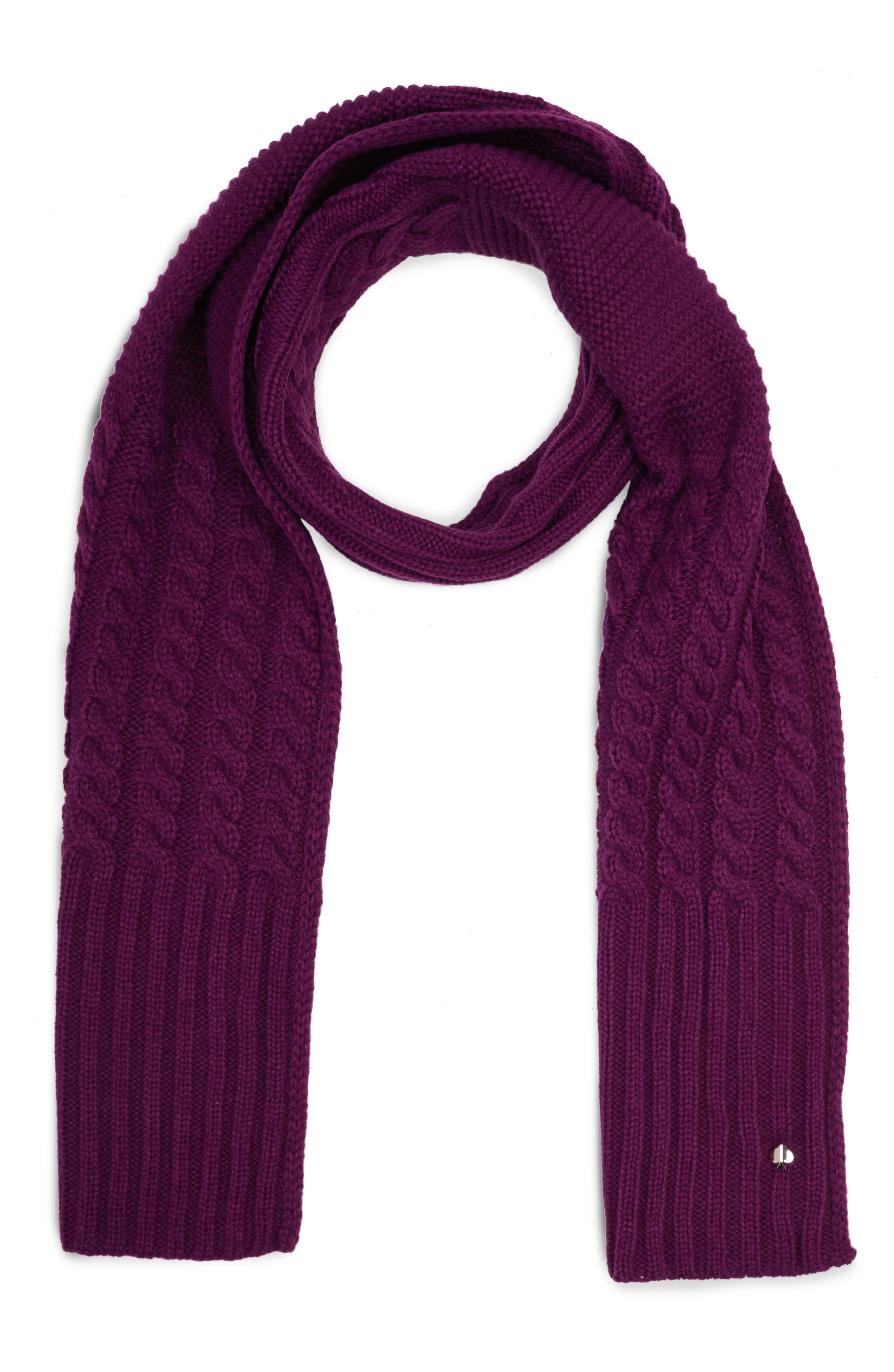 women's purple scarf