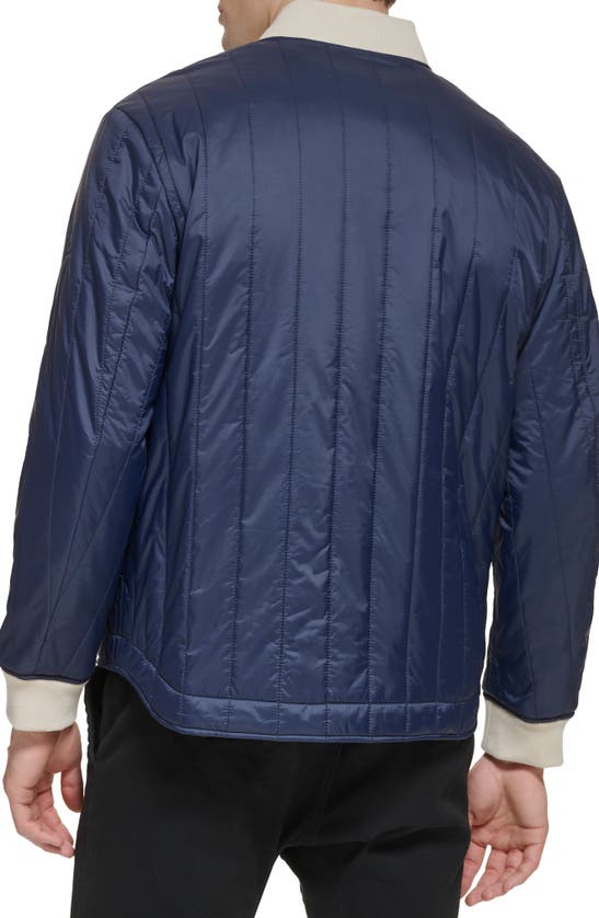 Shop Dockers ® Nylon Quilted Bomber Jacket In Navy