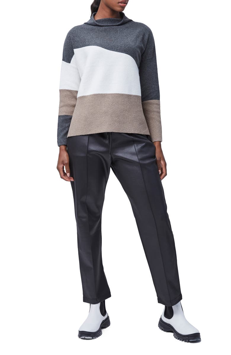 French Connection Sophia Funnel Neck Colorblock Sweater, Alternate, color, 