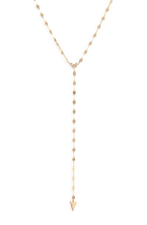 Lana Vista Solo Cluster Diamond Y Necklace in Yellow at Nordstrom