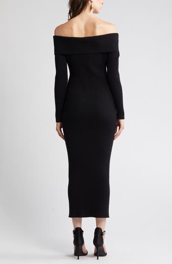 Charles henry off hot sale the shoulder dress