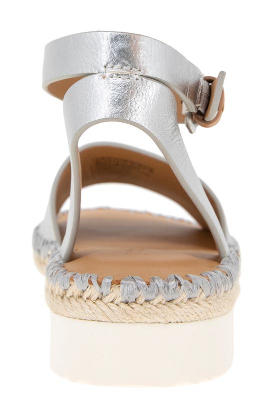 Shop Gentle Souls By Kenneth Cole Lucille Platform Sandal In Silver Leather