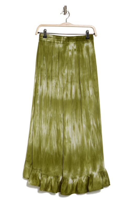 Shop Industry Republic Clothing Tie Dye Maxi Skirt In Soft Green Natural Tie Dye