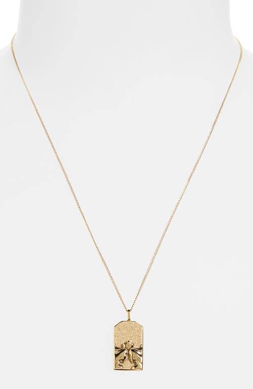 Jenny Bird Zodiac Pendant Necklace In Gold - Gemini