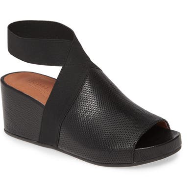 Gentle Souls Signature Gianna 2.0 Wedge Sandal- Black