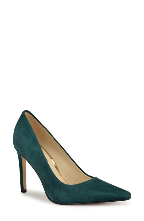 Shop Nine West Oraye Pump In Dark Green