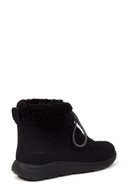 Jbu Freeze Faux Fur High Top Sneaker In Black