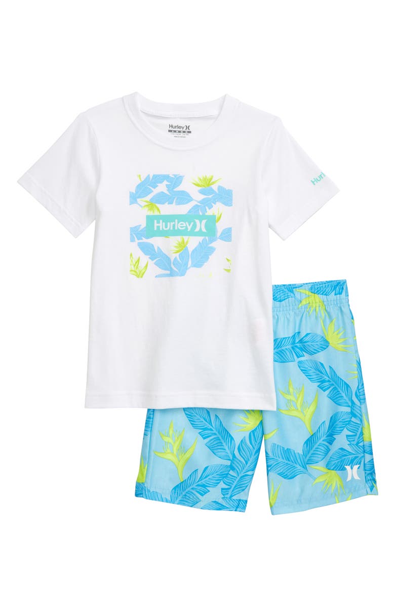 Hurley Hanoi T Shirt Shorts Set Toddler Boys Little Boys