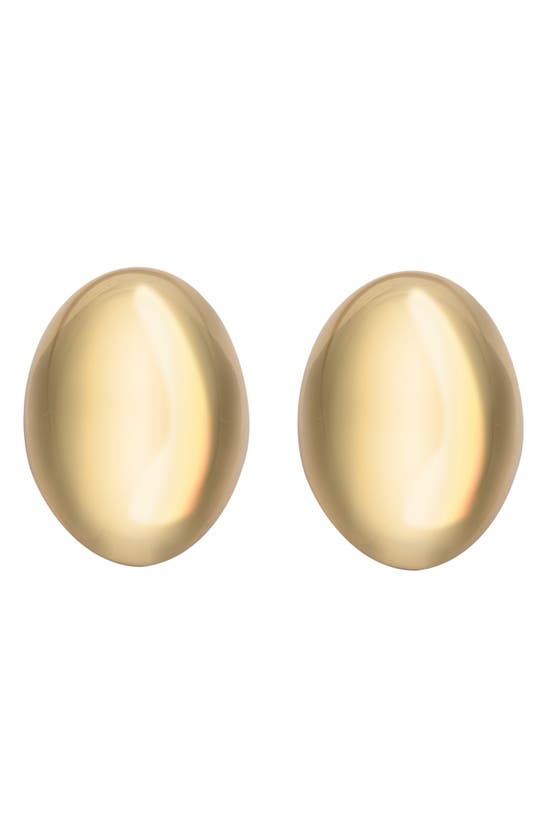 Shop Jennifer Zeuner Donni Drop Earrings In 14k Yellow Gold Plated Silver