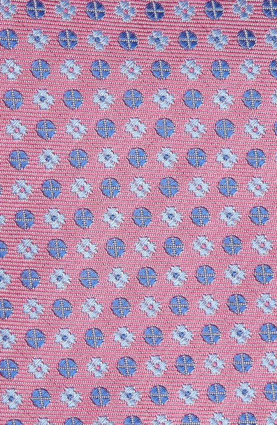 Shop David Donahue Neat Silk Tie In Pink