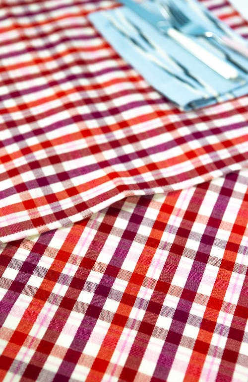 ARCHIVE NEW YORK ARCHIVE NEW YORK FESTIVE HANDWOVEN PLAID COTTON KITCHEN TOWEL