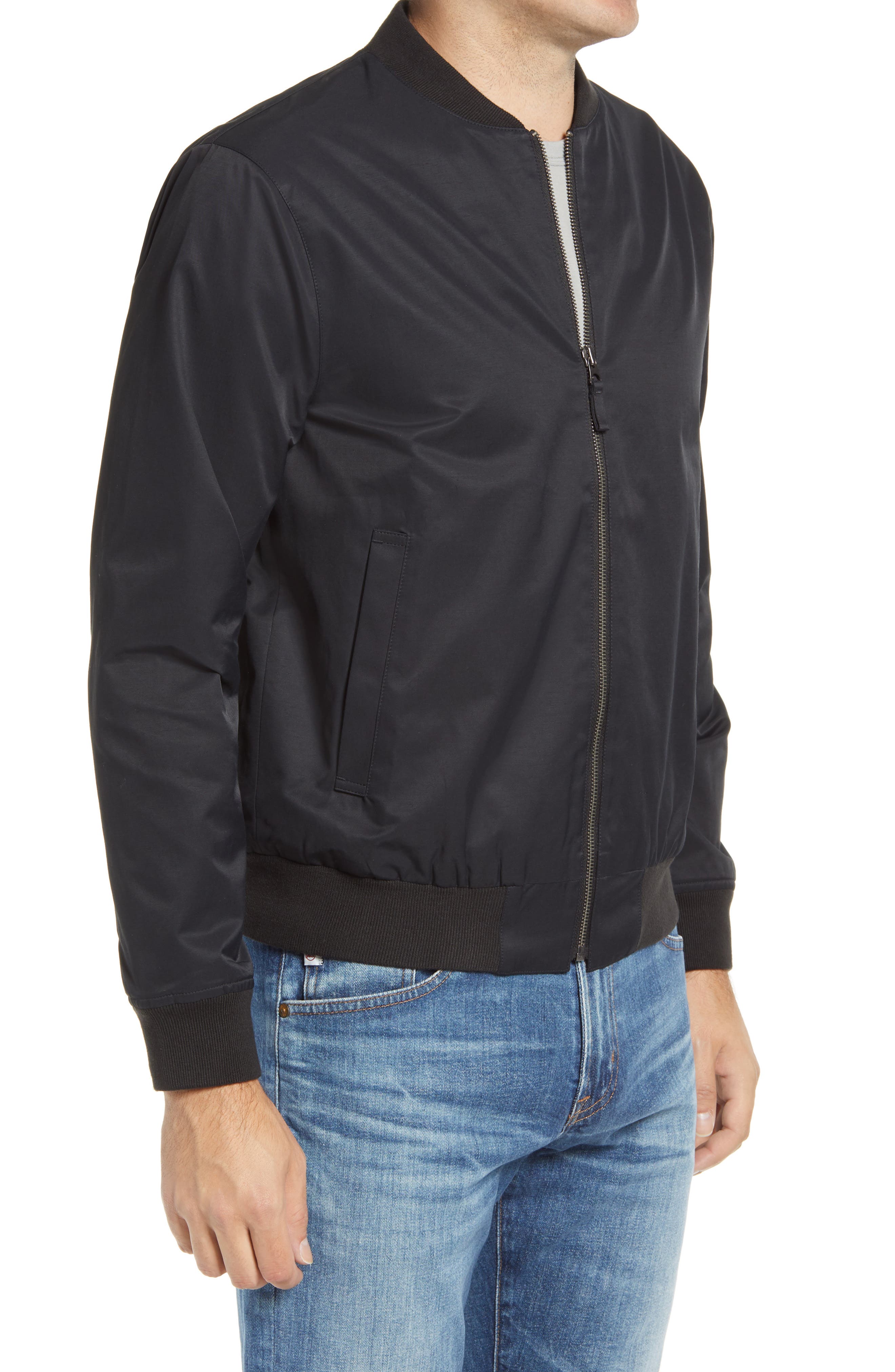 matte black bomber jacket