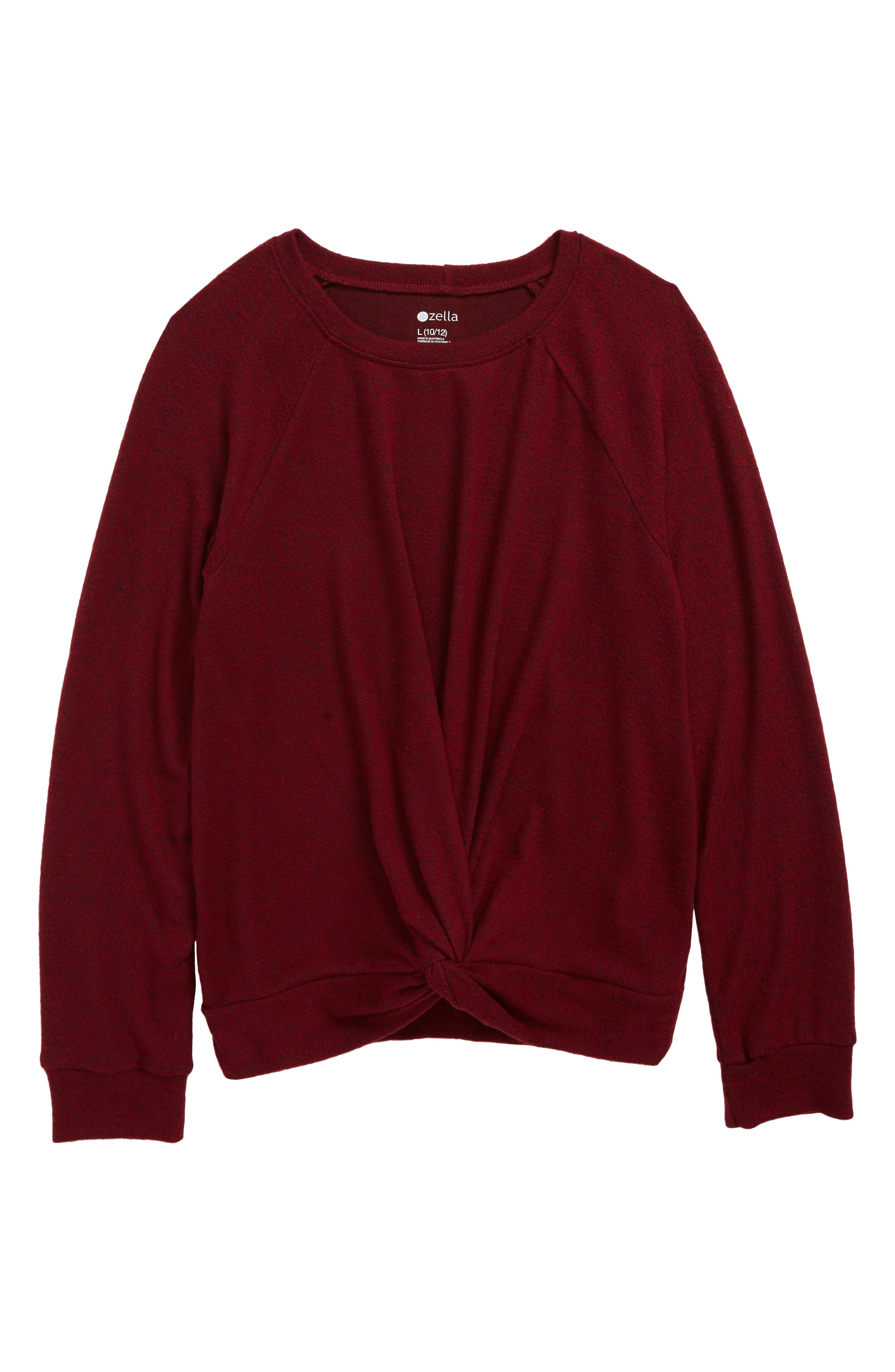 maroon thermal shirt