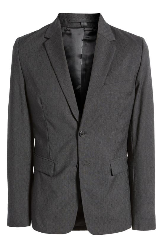 Shop Cos Slim Fit Merino Wool Jacquard Blazer In Grey Medium Dusty