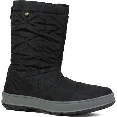 Bogs Mid Snowday Waterproof Bootie, Black