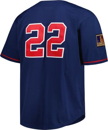 Men's California Angels Bo Jackson Mitchell & Ness Navy Cooperstown  Collection Mesh Batting Practice Button-Up Jersey