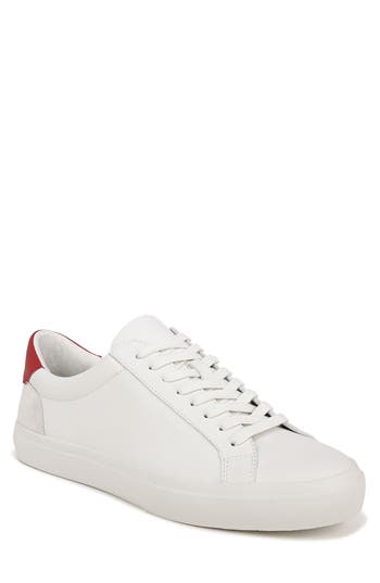 Shop Vince Fulton Sneaker In White/deep Ruby
