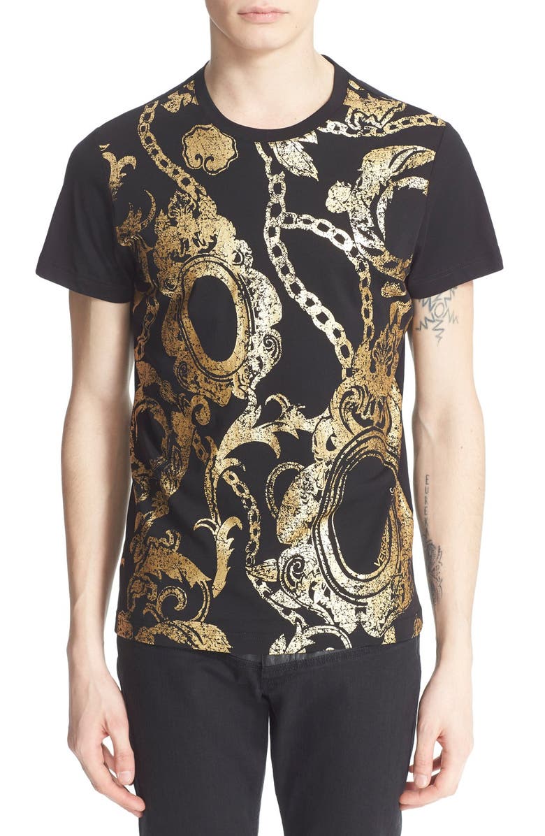 Versace Jeans Foil Chain Print T-Shirt | Nordstrom
