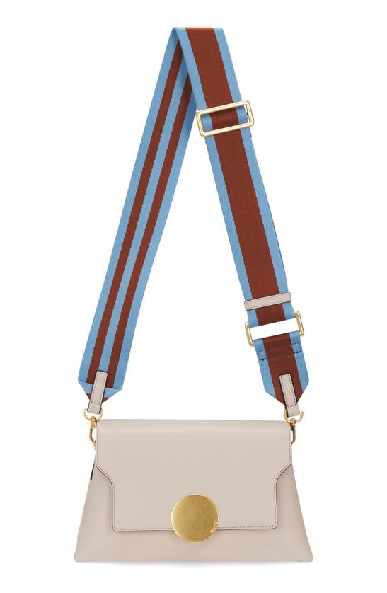 Shop Oryany Lottie Flap Crossbody Bag In Cream