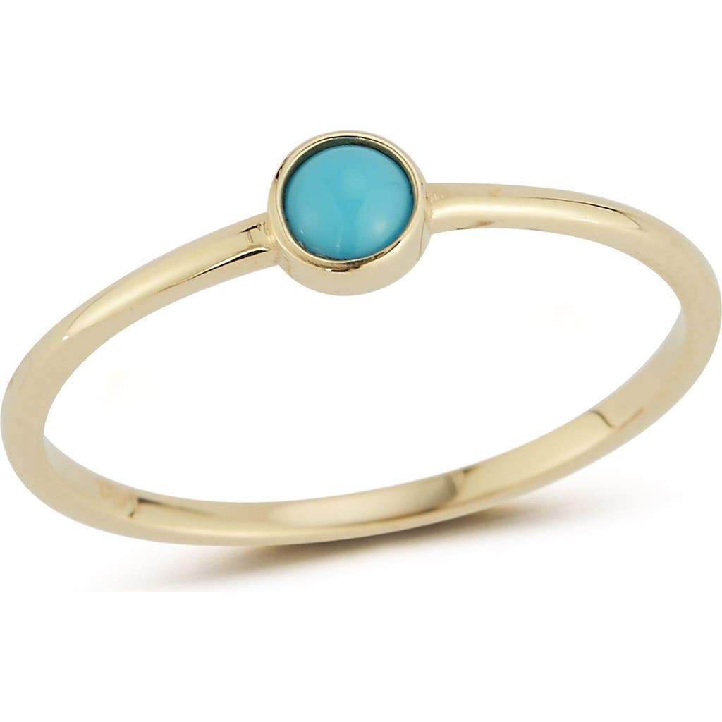 Ember Fine Jewelry 14k Gold Bezel Set Turquoise Ring