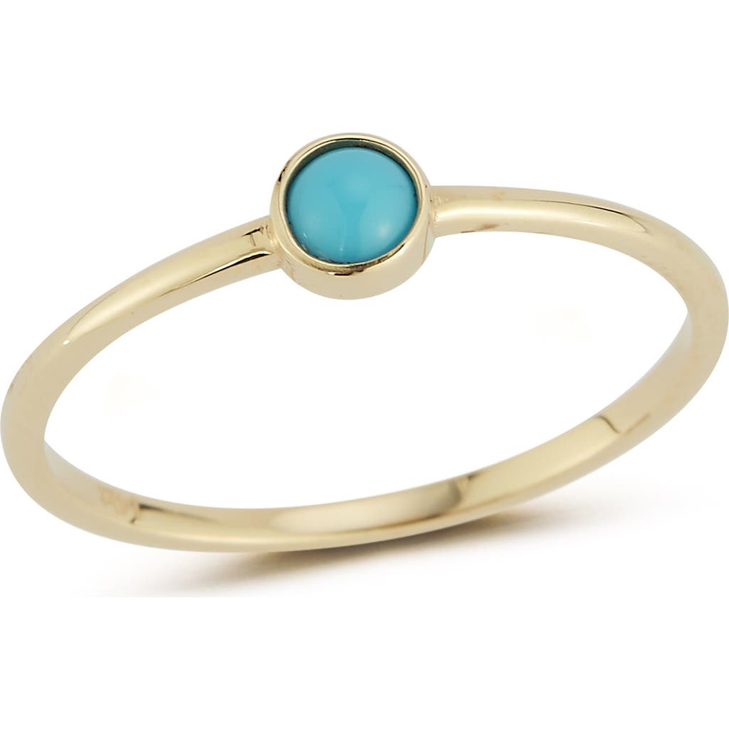 Ember Fine Jewelry 14k Gold Bezel Set Turquoise Ring In 14k Gold