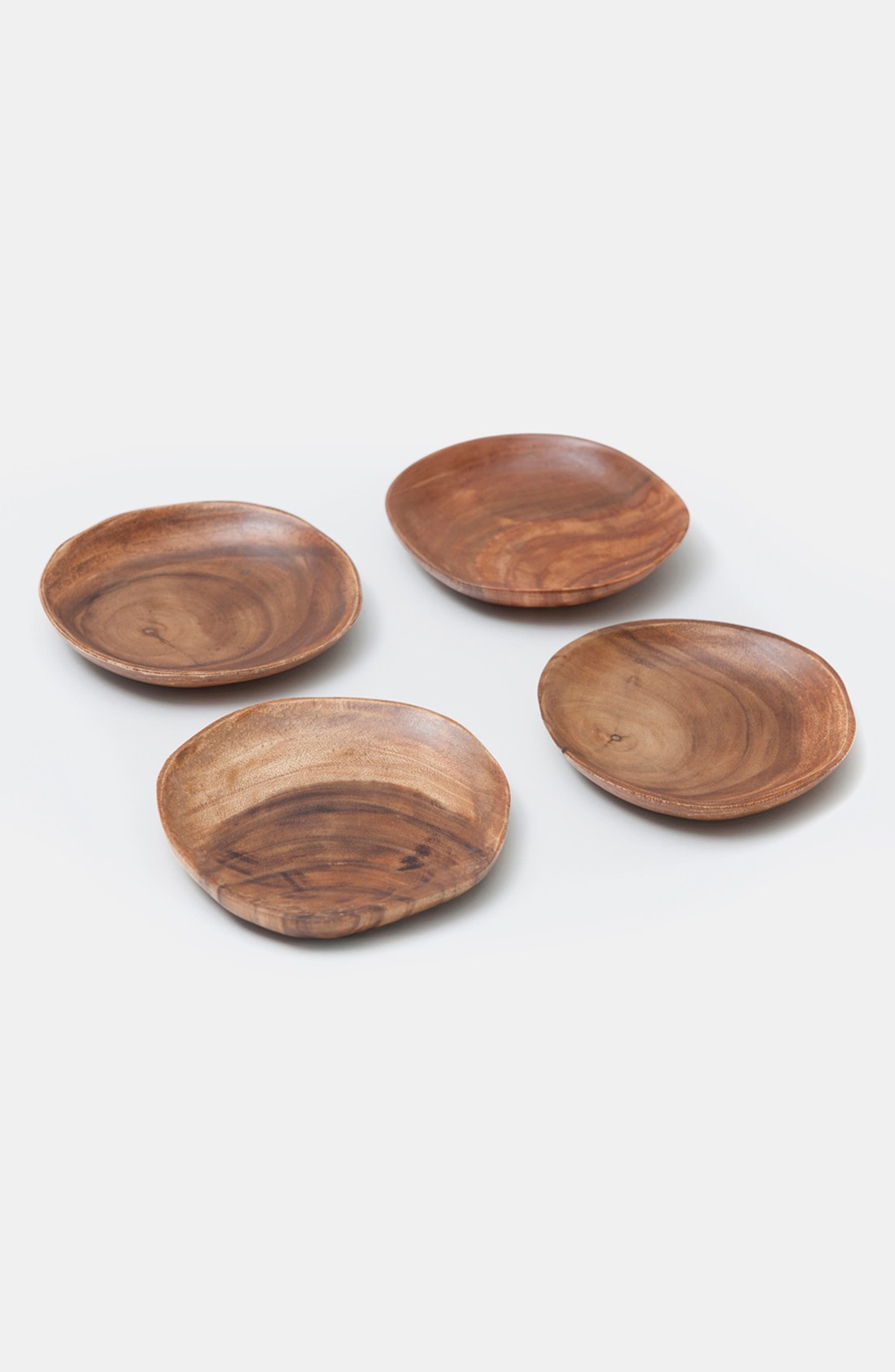 Acacia Wood Plates (Set of 4) | Nordstrom