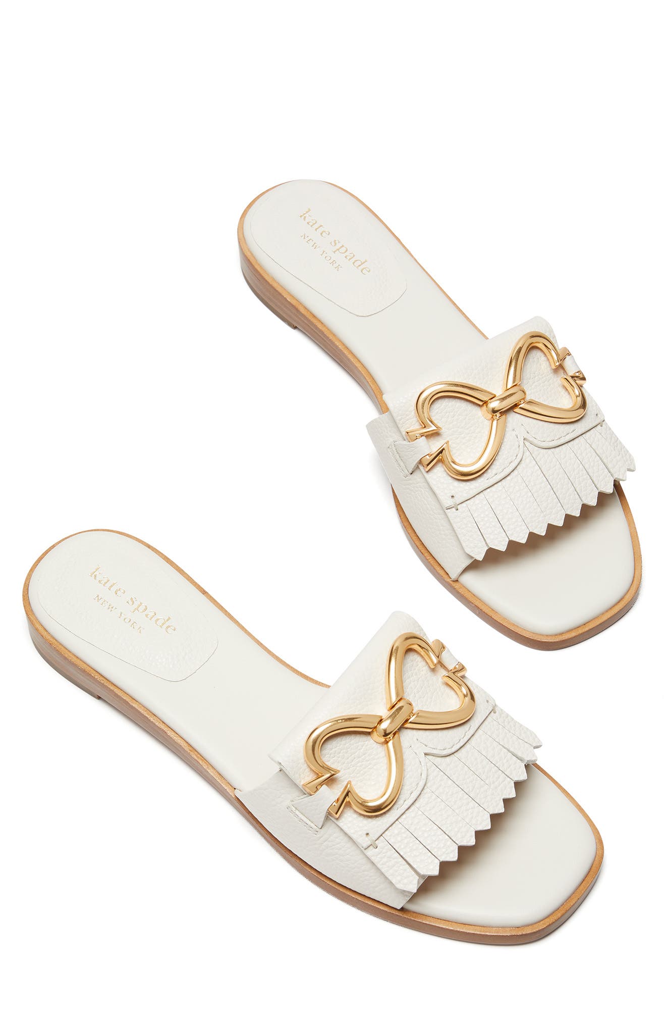 positano spade chain slide sandals