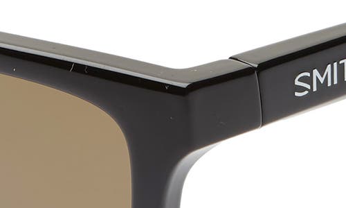 Smith Shoutout 57mm Chromapop™ Polarized Square Sunglasses In Black/gray Green
