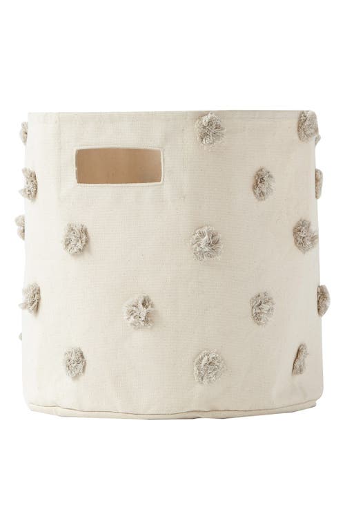 Pehr Pompom Canvas Bin in Grey at Nordstrom