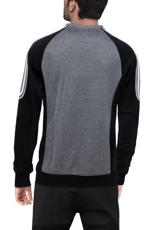 Shop X-ray Xray Colorblock Pullover Crewneck Sweatshirt In Black/heather Grey