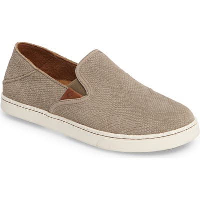 Olukai Pehuea Slip-On Sneaker, Beige