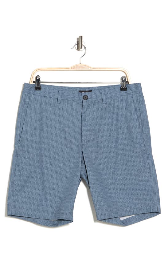 Theory Sillar Zaine Cotton Shorts In Dark Harbour