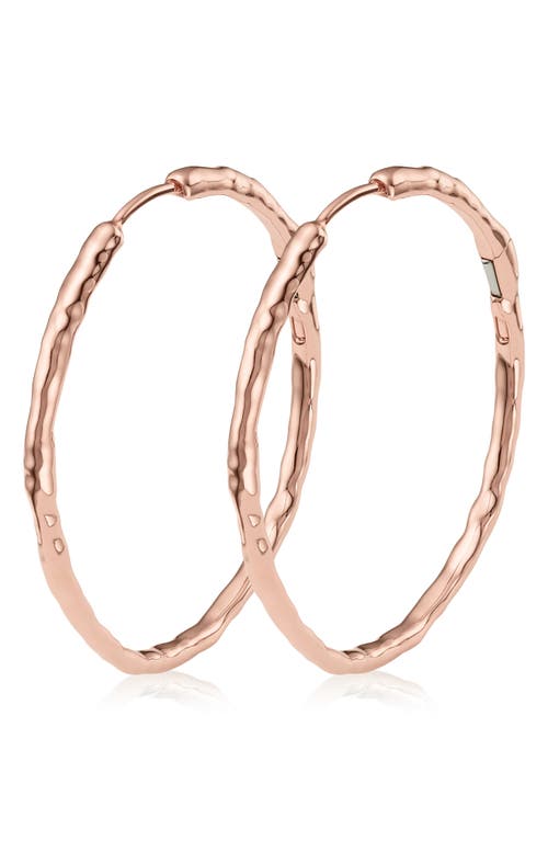 Monica Vinader Siren Muse Large Hoop Earrings in Rose Gold at Nordstrom