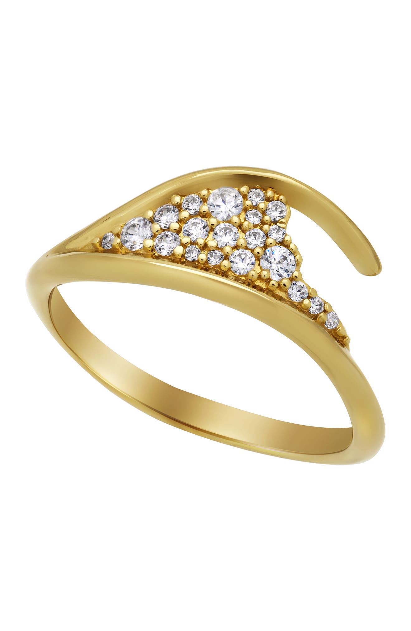 Swarovski Gilded Treasures Crystal Ring In Gold