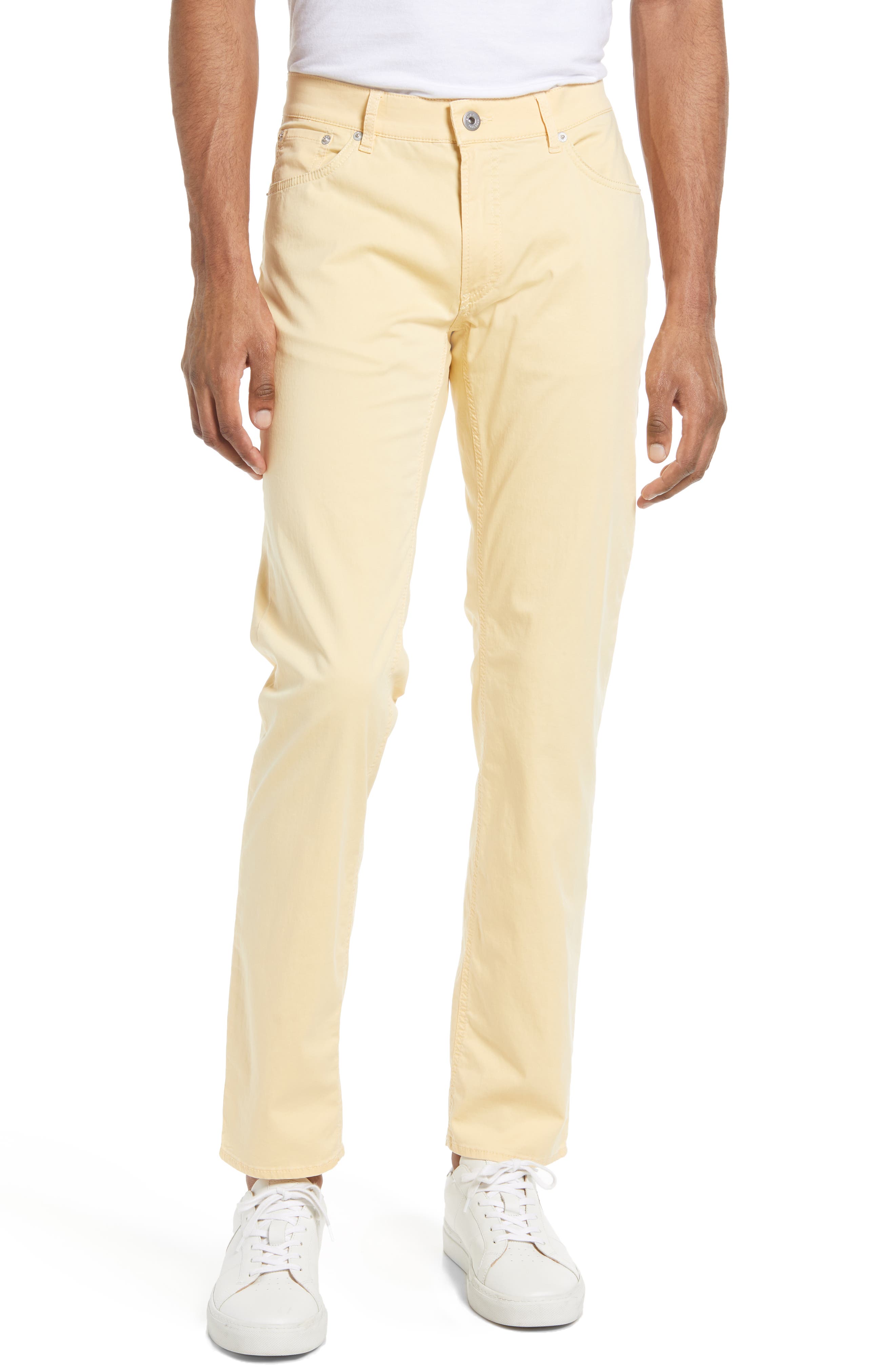 yellow chinos