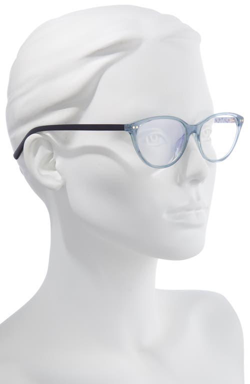 Shop Kate Spade New York Roanne 54mm Blue Light Blocking Reading Glasses In Blue/clear