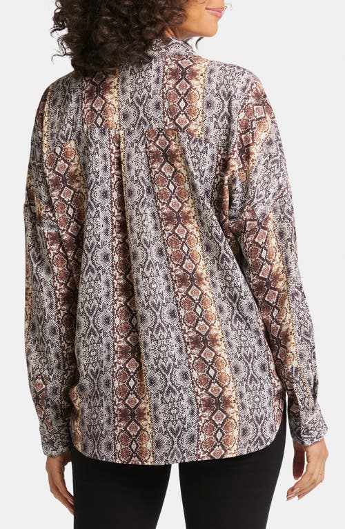 Nydj Becky Recycled Polyester Georgette Blouse In Ottavia