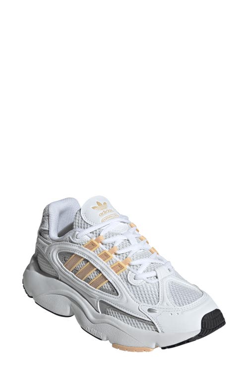 Adidas Originals Adidas Ozmillen Sneaker In White/orange/crystal