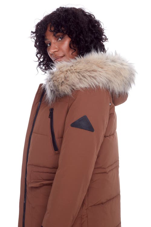 Alpine North Ukon Women's Vegan Down (recycled) Drawstring Parka In Maple