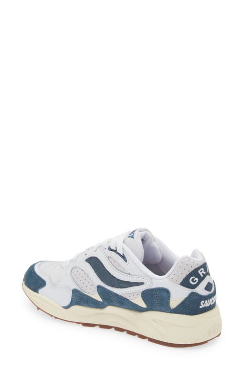 Shop Saucony Grid Shadow 2 Ivy Prep Sneaker In White/navy