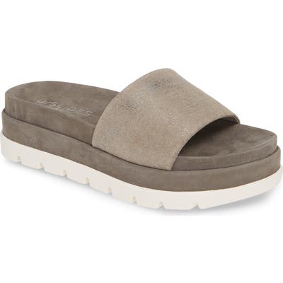 Jslides Bibi Platform Sandal- Grey