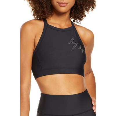 Soul By Soulcycle Electric Feeling Sports Bra, Black
