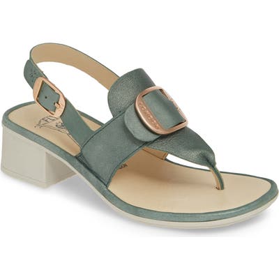 Fly London Emat Thong Sandal, Green