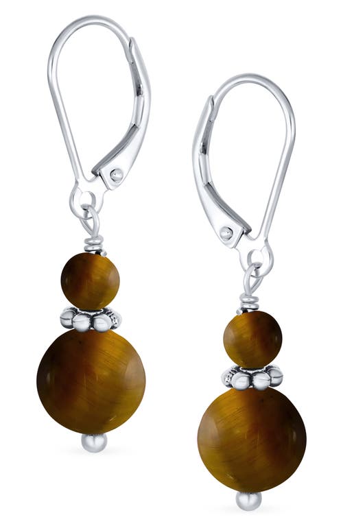 Bling Jewelry Resin Drop Earrings In Brown