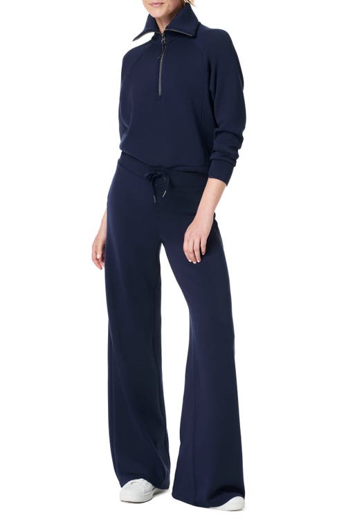 Shop Spanx ® Airessentials Half Zip Sweatshirt In Timeless Navy