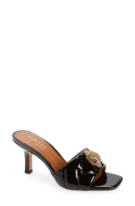 Kurt Geiger Kensington Embellished Quilted-leather Mules In Black ...